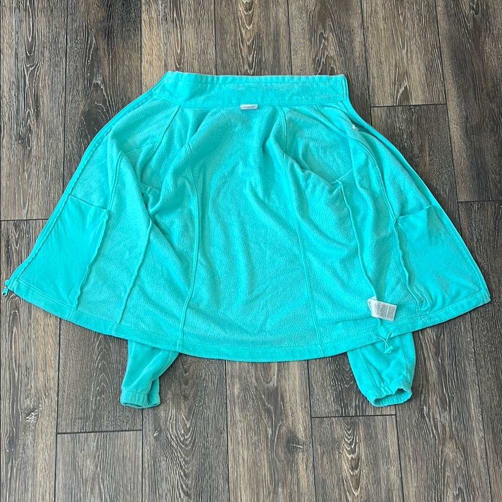 Columbia Turquoise Zip Up Fleece Jacket Ladies Large - Picture 3 of 14